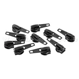 Picture of slider autolock for 5mm zippers, colour: black - 10 pieces