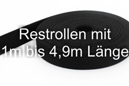 Picture of Restpostenbox 30mm breites PP-Gurtband 1,8mm stark, 25m - schwarz (UV)