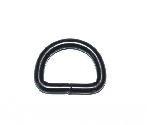 Picture of 25mm D-ring welded made of steel, black - 1 piece