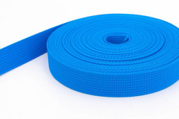 Picture of 50m PP webbing - 25mm width - 1,8mm thick - blue (UV)