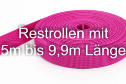 Picture of Restpostenbox 20mm breites PP-Gurtband 1,8mm stark, 25m - pink (UV)