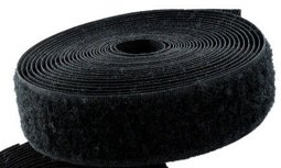 Picture of 25m Flauschband - 25mm breit - Farbe: schwarz - zum Aufnähen