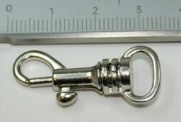 Picture of metal snap hook - 3,4cm long - for 10mm webbing - 1 piece