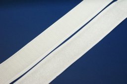 Picture of 4m selbstklebendes Klettband (4m Flausch & 4m Haken) - 20mm breit - Farbe: weiß