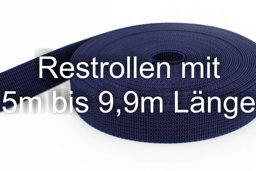 Picture of Restpostenbox 20mm breites PP-Gurtband 1,8mm stark, 25m - dunkelblau (UV)