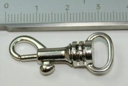 Picture of metal snap hook - 3,4cm long - for 10mm webbing - 10 pieces