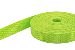 Picture of 10m PP webbing - 50mm width - 1,4mm thick - lime (UV)