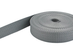 Picture of 50m PP webbing - 50mm width - 1,4mm thick - grey (UV)