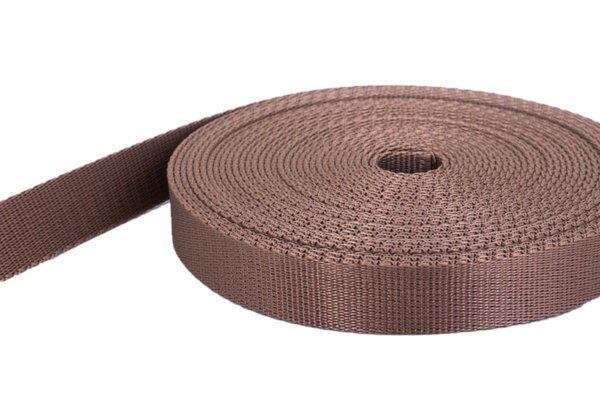 Picture of 10m PP webbing - 25mm width - 2mm thick - light brown (UV)