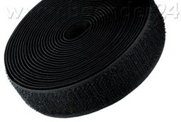 Picture of 25m Velcro tape hook - 16mm wide, colour: black - for sewing