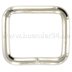 Picture of Square ring - welded from 4mm thick steel - nickel-plated - 25mm hole - 10 pieces