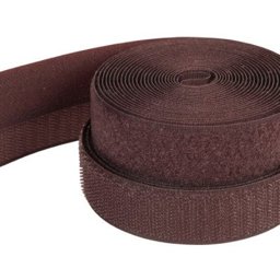 Picture of 1m Velcro tape (hook + loop), 50mm wide, colour: dark brown - for sewing