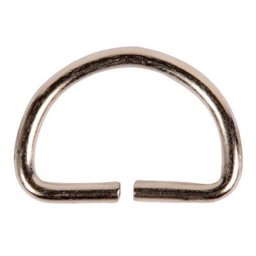 Picture of 20mm D-rings non-welded/open, made of steel, nickel plated - 10 pieces