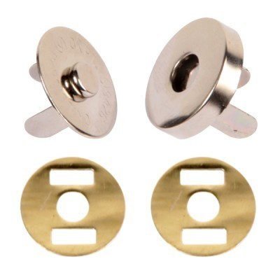Picture of magnetic lock / magnetic closure 14mm - round - 10 pieces