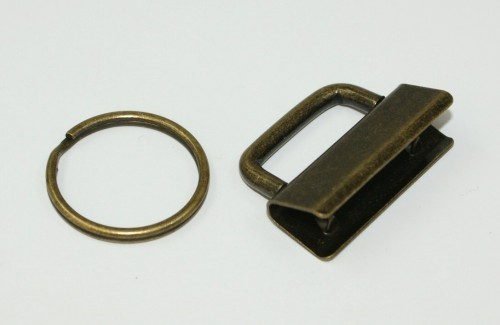 Picture of clamp lock for key fob, for 30mm wide webbing - antique - 10 pieces