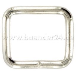 Picture of Square ring - steel welded - nickel-plated - 16mm hole - 1 piece