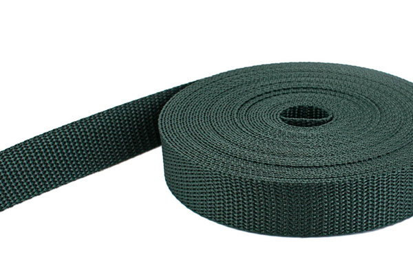 Picture of 50m PP webbing - 20mm width - 1,4mm thick - dark green (UV)