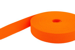 Picture of 50m PP webbing - 25mm width - 1,4mm thick - orange (UV)
