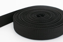 Picture of 50m PP webbing - 30mm width - 1,2mm thick - black (UV)