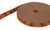 Picture of 10m 3-farbiges Gurtband,hellbraun/orange/dunkelbraun 20mm breit
