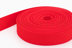 Picture of 10m PP webbing - 25mm width - 1,2mm thick - red (UV)