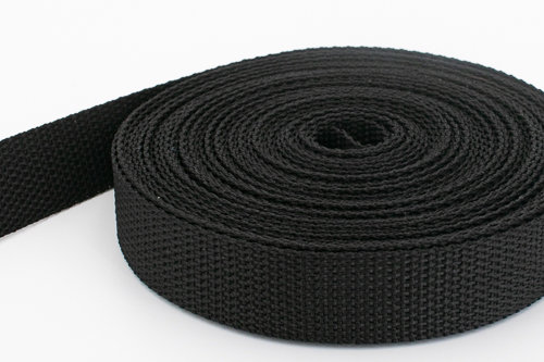 Picture of 10m PP webbing - 50mm width - 1,2mm thick - black (UV)