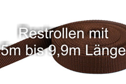 Picture of Restpostenbox 30mm breites PP-Gurtband - 1,4mm stark, 25m - braun (UV)