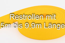 Picture of Restpostenbox 20mm breites PP-Gurtband 1,2mm stark, 25m - gelb (UV)