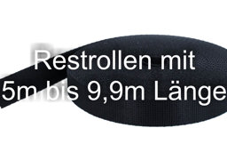 Picture of Restpostenbox 20mm breites PP-Gurtband 2mm stark, 25m - schwarz (UV)