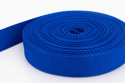 Picture of 10m PP webbing - 20mm width - 1,2mm thick - royal blue (UV)