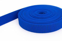 Picture of 50m PP webbing - 20mm width - 1,8mm thick - royal blue (UV)
