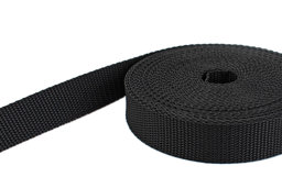 Picture of 10m PP webbing - 20mm width - 1,4mm thick - graphite (UV)