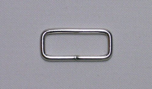 Picture of square ring - made of steel - nickel-plated - 20mm hole - 10 pieces