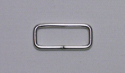 Picture of square ring - made of steel - nickel-plated - 25mm hole - 10 pieces