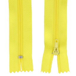 Picture of 25 zippers 3mm - 25cm long - color: yellow