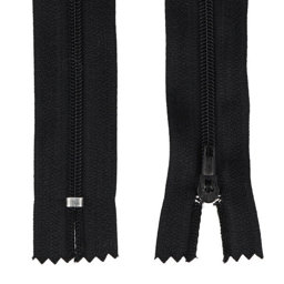Picture of 25 zippers 3mm - 18cm long - color: black