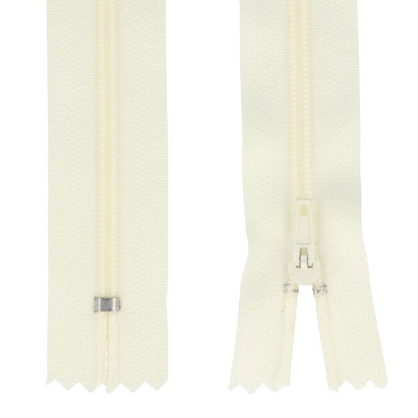 Picture of 25 zippers 3mm - 18cm long - color: cream