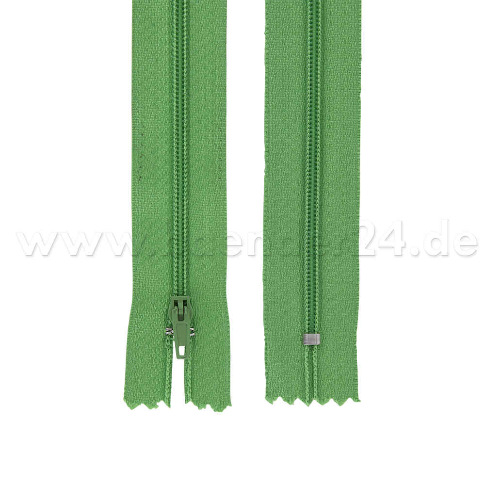 Picture of 25 Reißverschlüsse 3mm - 18cm lang - Farbe: grün