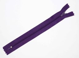 Picture of 25 zippers 3mm - 18cm long - color: purple