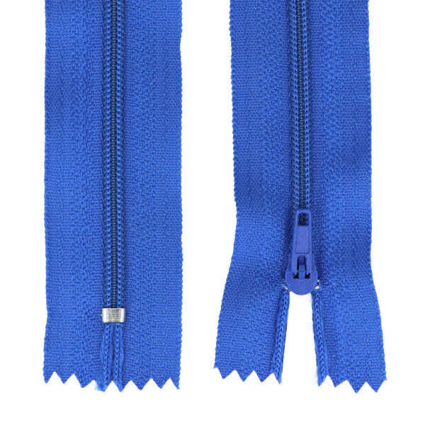 Picture of 25 zippers 3mm - 20cm long - color: blue