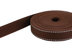 Picture of 50m PP webbing - 20mm width - 1,4mm thick - brown with reflective stripes (UV)