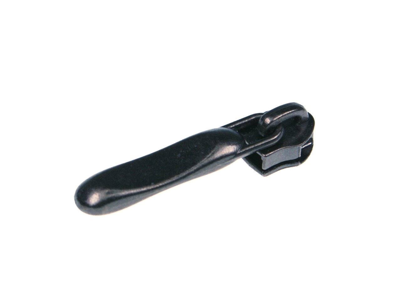 Picture of slider - anthracite / narrow form - for 5mm zippers - 10 pieces