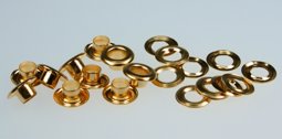 Picture of loops with counterparts - 5mm - color: gold - 100 pieces
