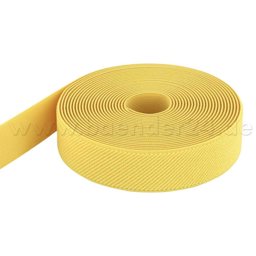 Picture of 5m  roll elastic webbing - color: yellow - 25mm wide