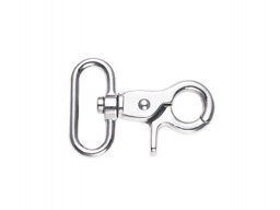 Picture of scissor carabiner made of zinc die-casting - 5,7cm long - 25mm hole - 10 pieces
