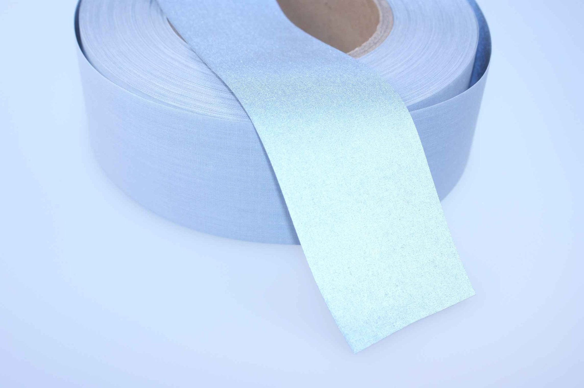 Picture of 1m reflective webbing 50mm wide - silver - for sewing on - certified as EN ISO 20471:2013