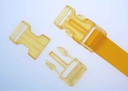 Picture of 30mm buckle - yellow transparent - 5 pieces