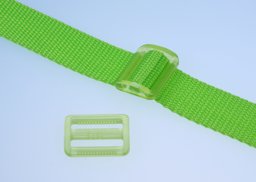 Picture of 40mm strap adjuster - lime transparent - 5 pieces