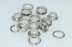 Picture of eyelets with counterpart - 8mm - color: silver - 10 pieces