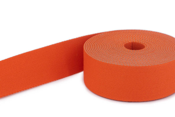Picture of 1m belt strap / bags webbing - color: dark orange - 40mm wide